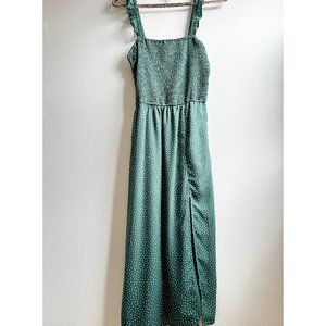 ABERCROMBIE & FITCH green polka dress